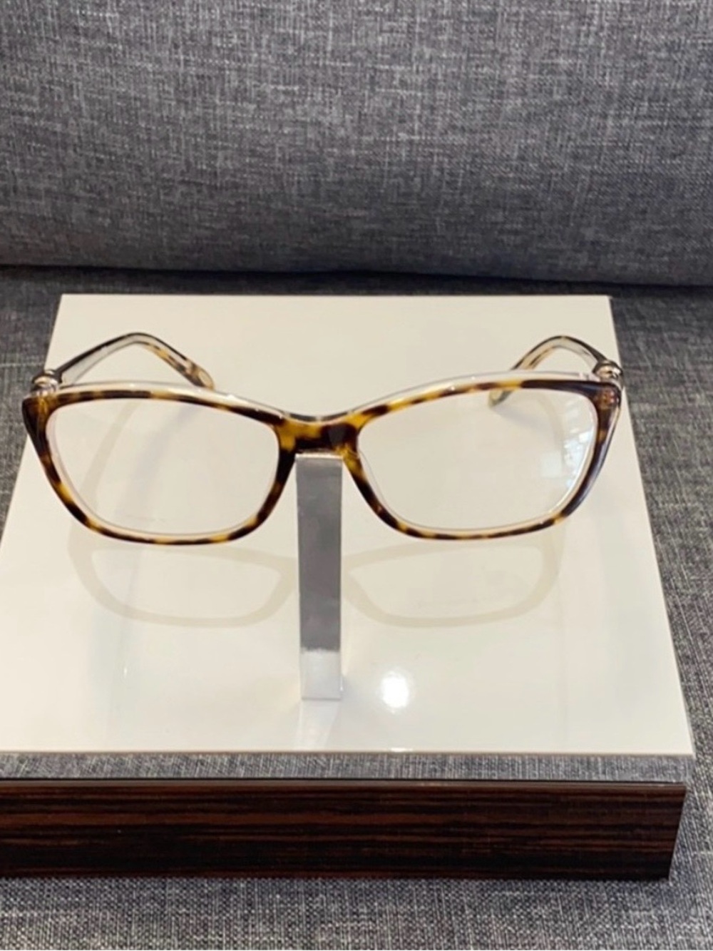Tiffany & Co. Tortoiseshell Rectangular Eyeglass Frames